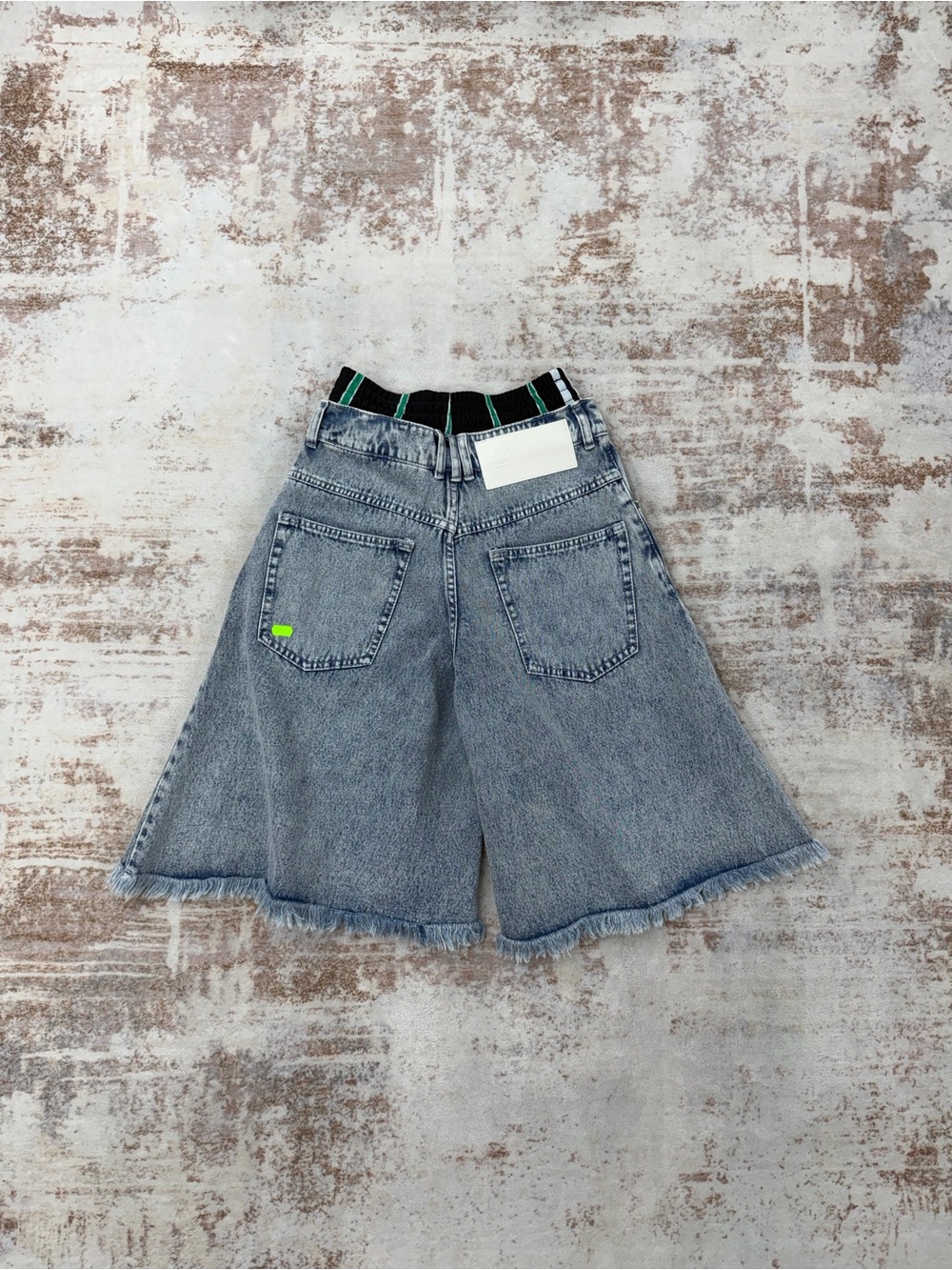 adidas Originals x Ksenia Schnaider oversized denim shorts with boxer details
